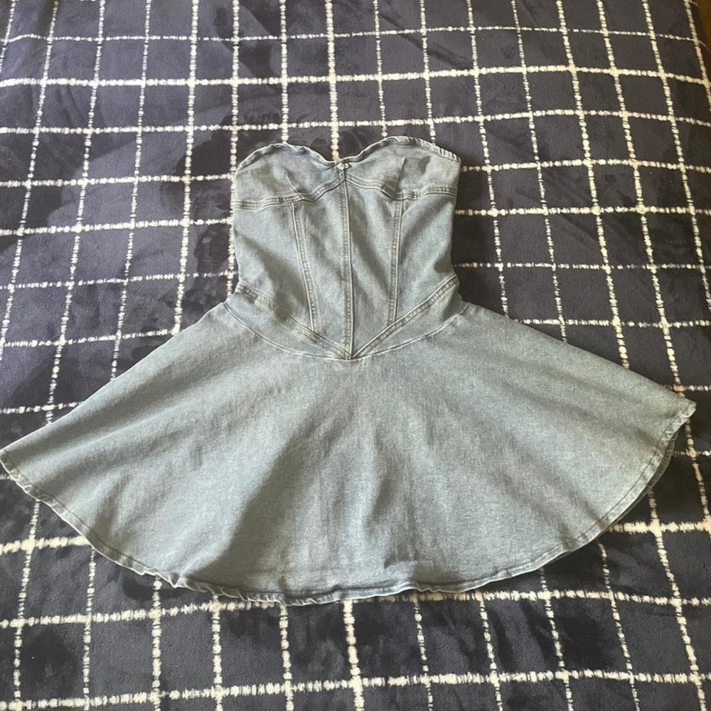 Elegant Gray Mini Dress